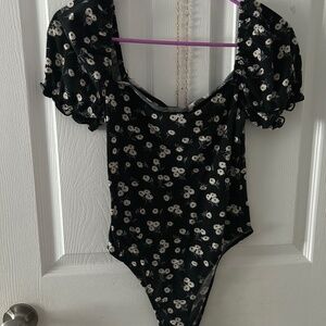 Floral body suit